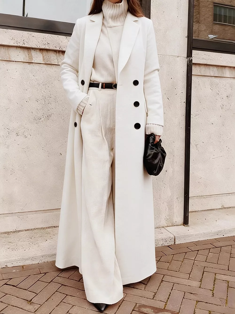 Double-Breasted Longline Overcoat, image 6