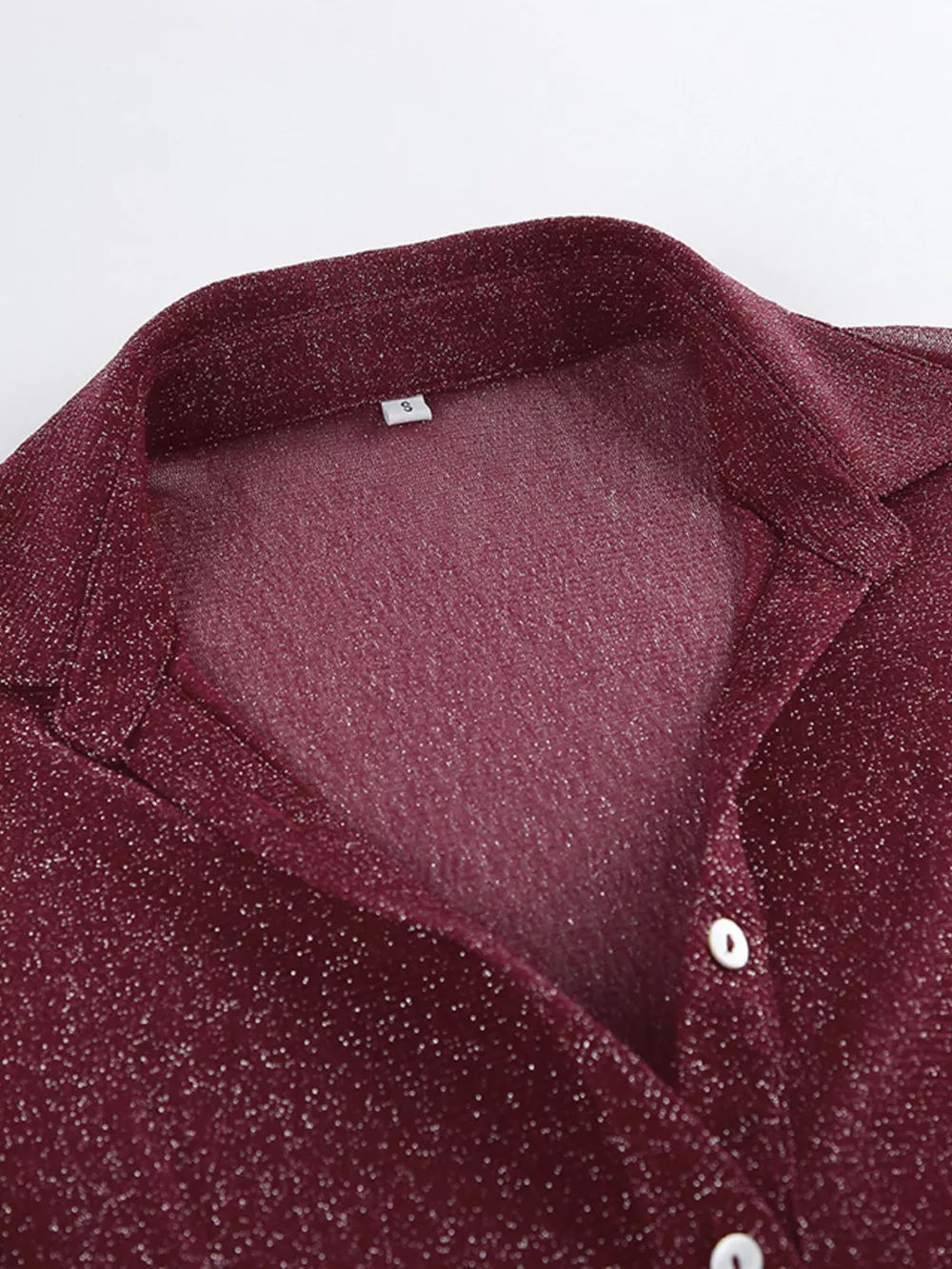 Button Down Long Sleeve Shirt with Scarf, image 11