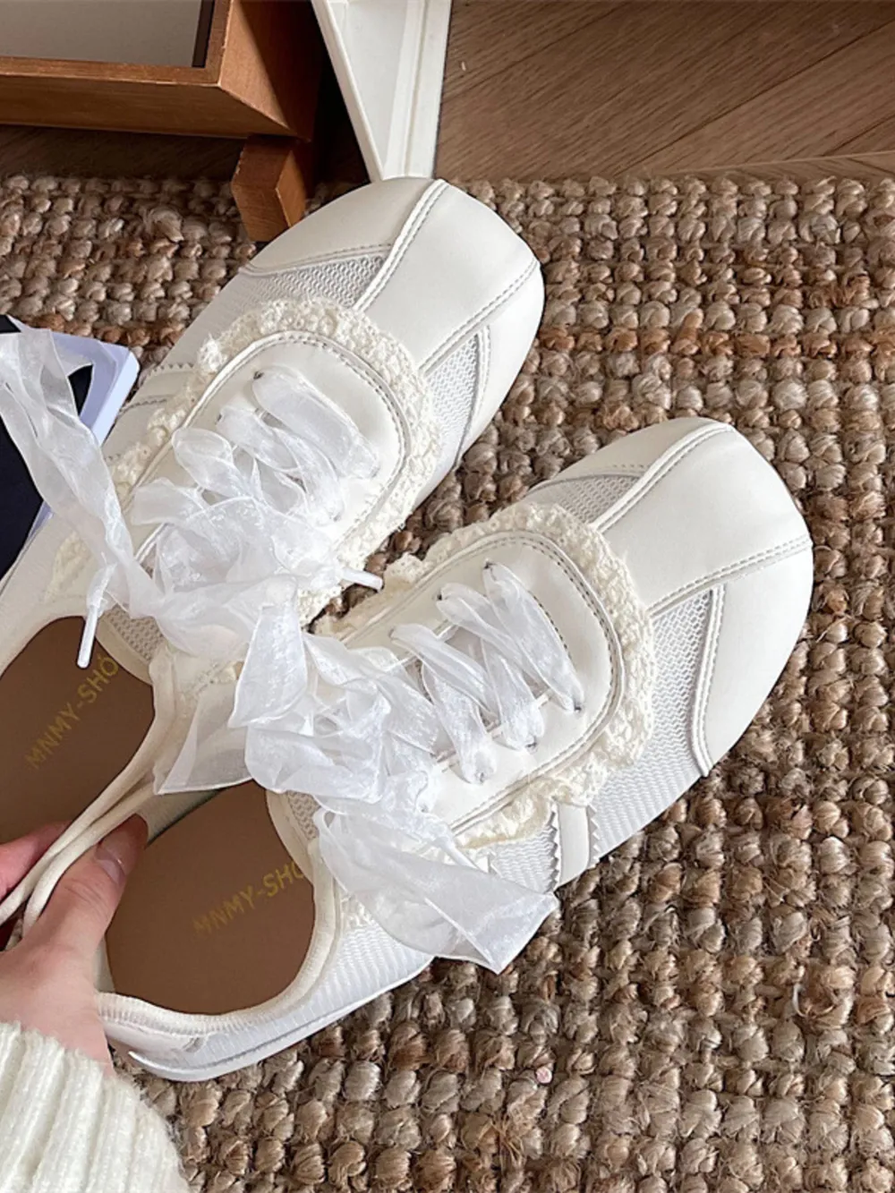 Round Toe Lace Up Sneakers, image 6