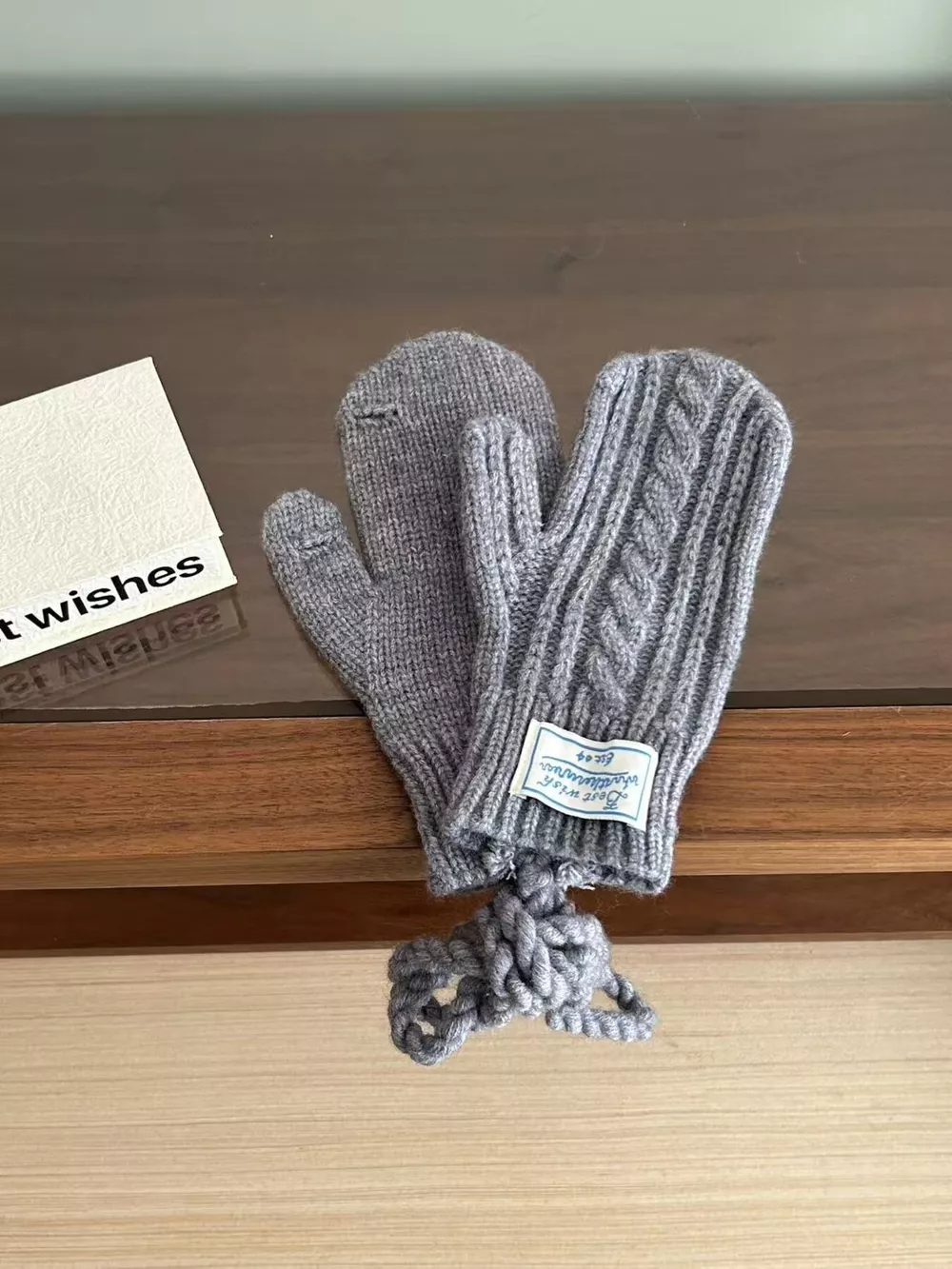 Cable Knit Warm Gloves, image 13
