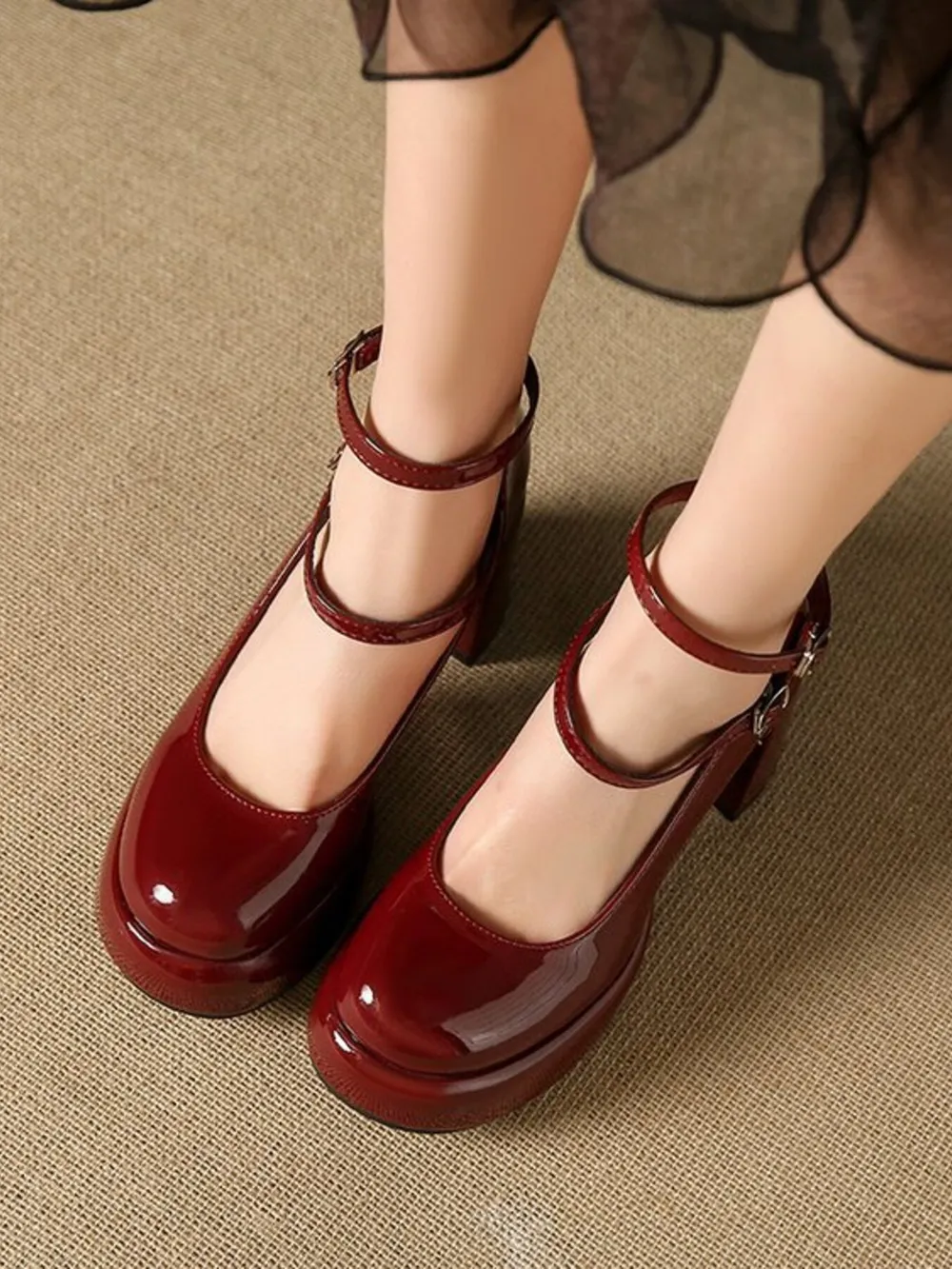 Patent Leather Mary Jane Platform Pumps, image 11