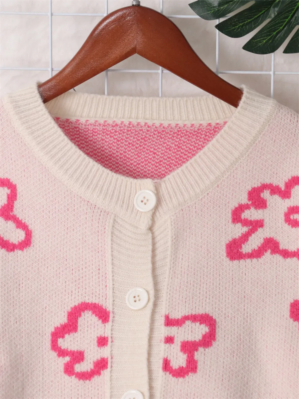 Floral Pattern Button-Up Cardigan, image 12