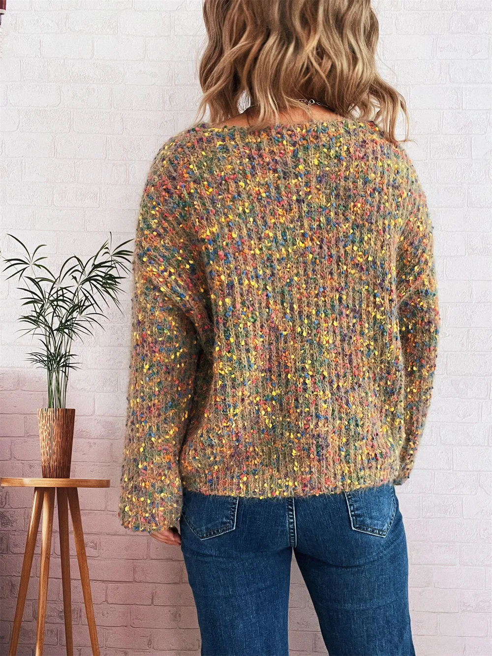 Colorful Long Sleeve Sweater, image 22