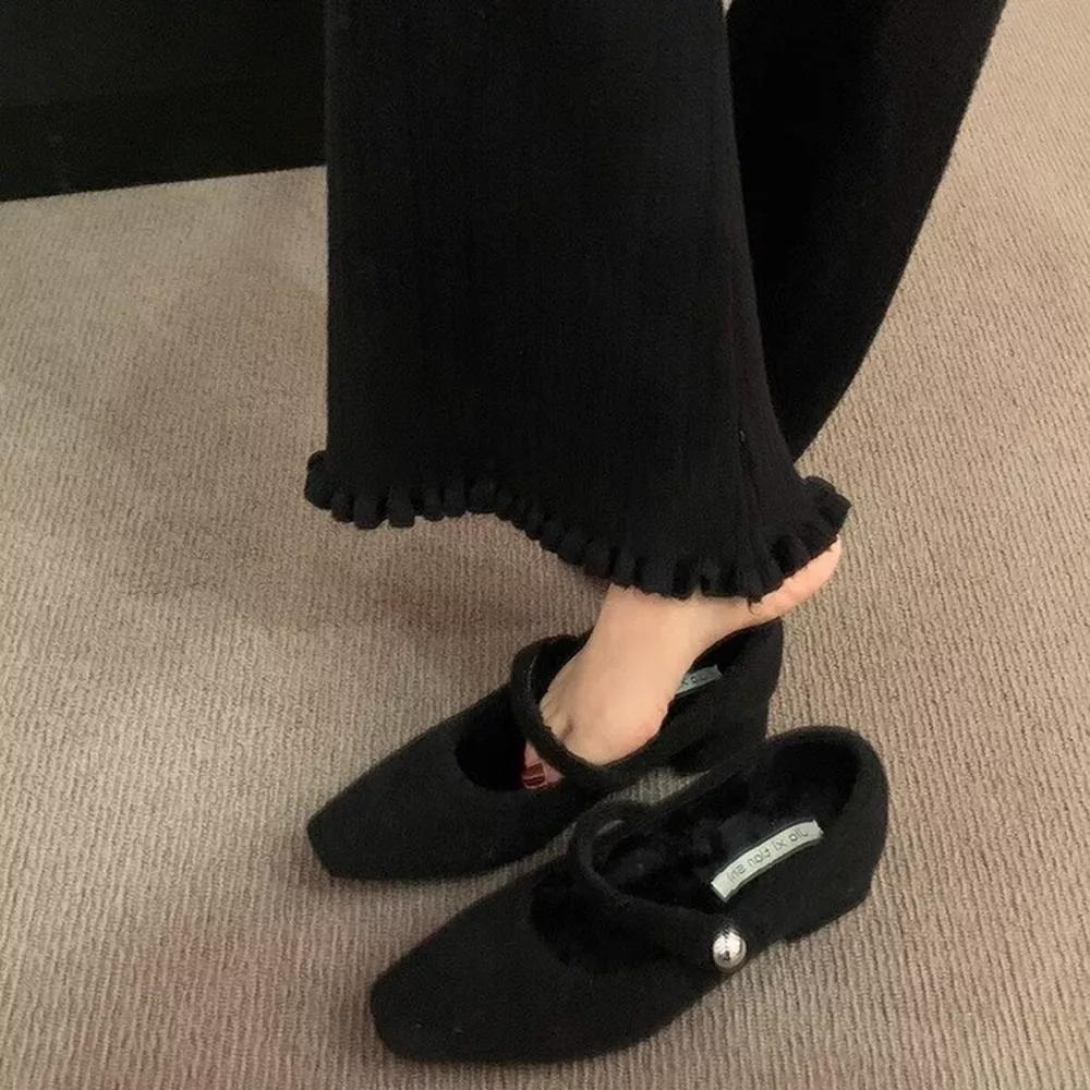 Elegant Block Heel Mary Jane Loafers, image 9