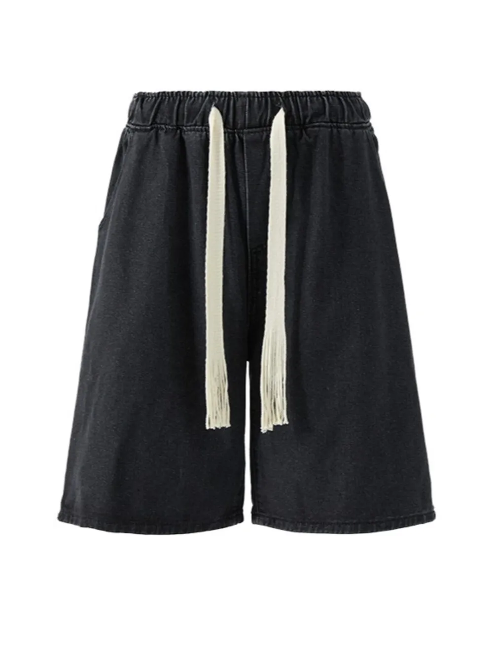 Men's Plus Size Loose Fit Wash Denim Shorts