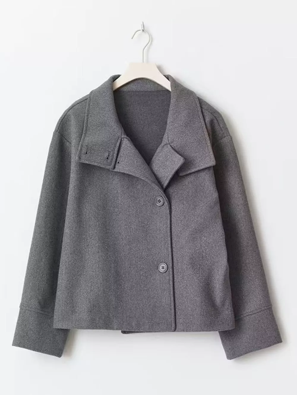 Wool Blend Long Sleeve Outerwear, image 9