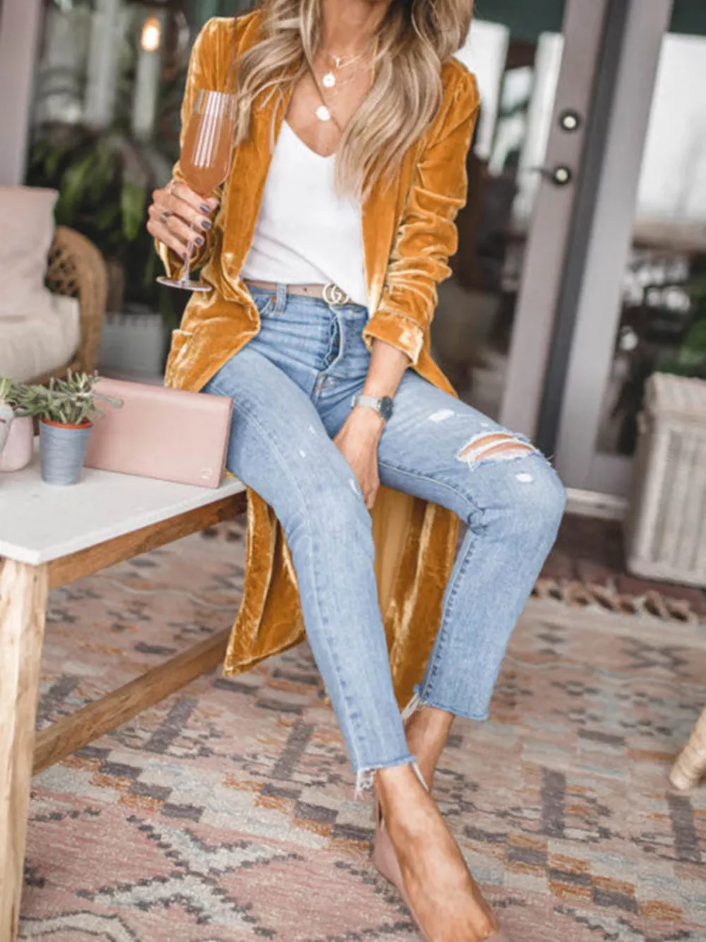 Open Front Long Sleeve Longline Cardigan, image 23