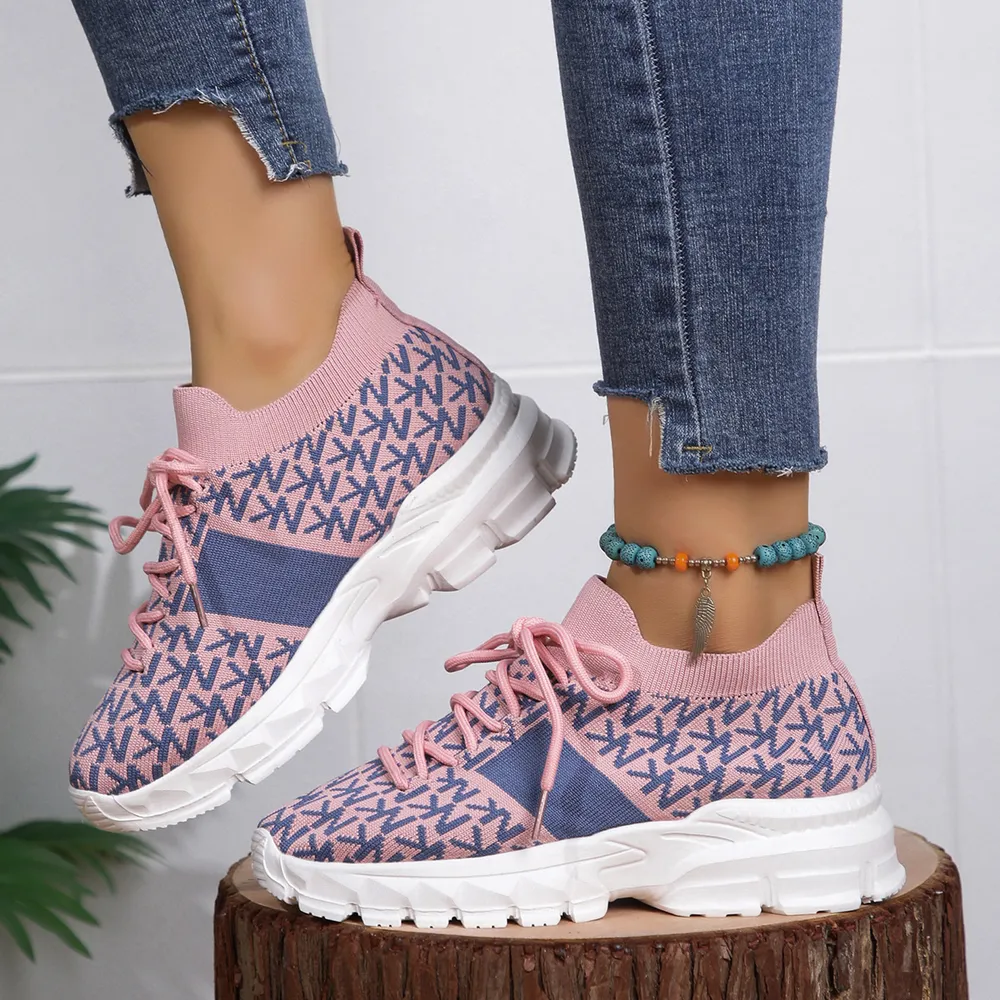 Round Toe Lace Up Sneakers, image 7