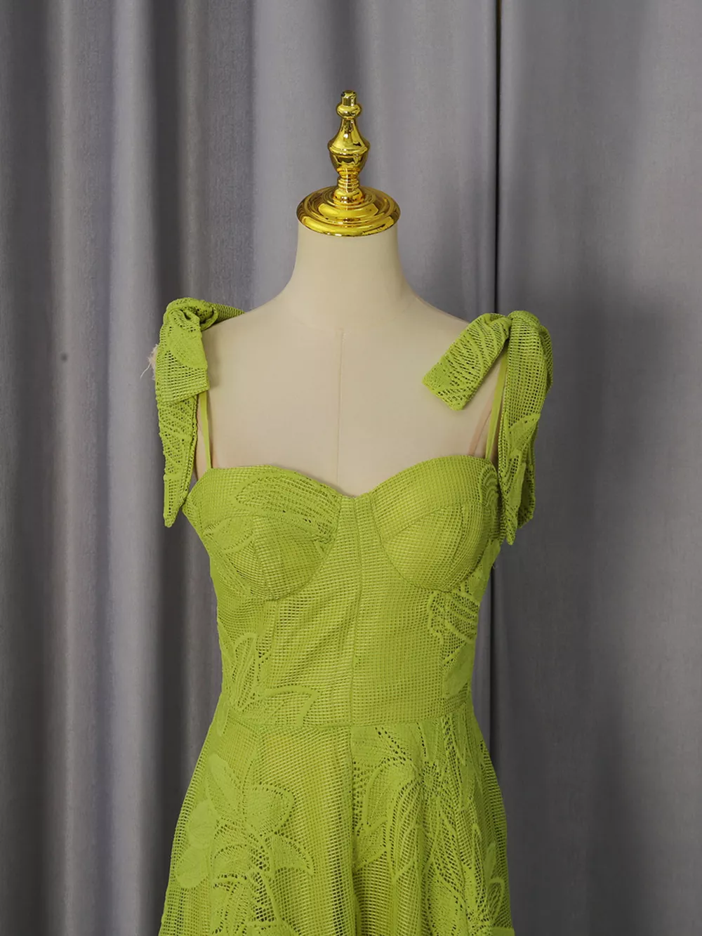 Sweetheart Neck Tie-Strap Dress, image 5
