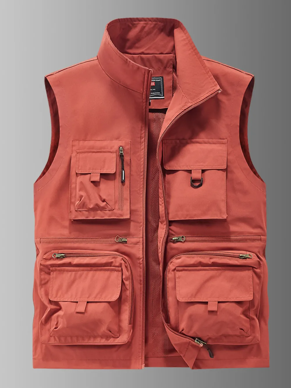 Men's Plus Size Multi-Pocket Outdoor Utility Vest, image 4