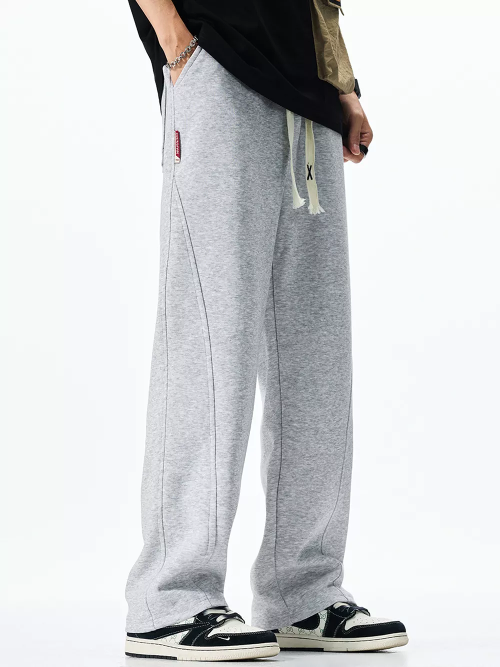 Men's Plus Size Casual Loose-Fit Drawstring Sweatpants, image 2