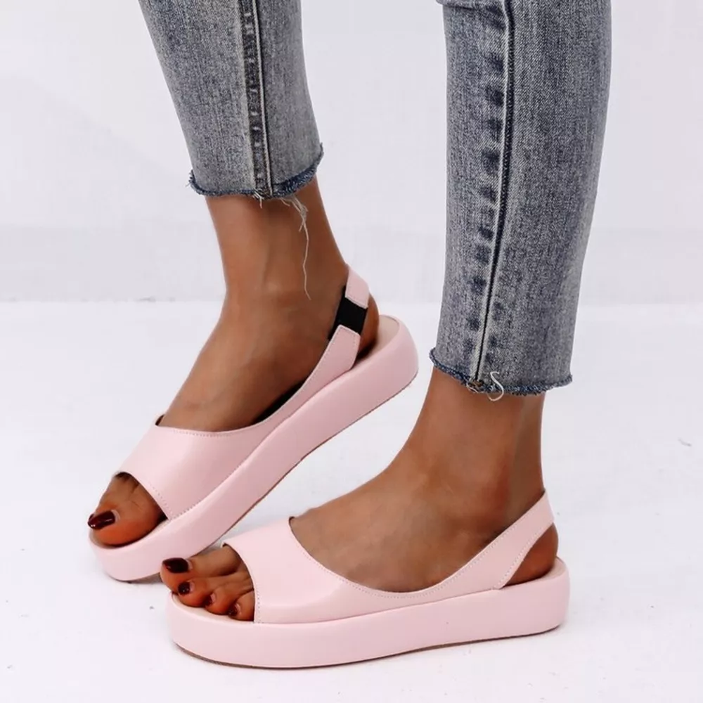 Peep Toe Platform Sandals, image 8