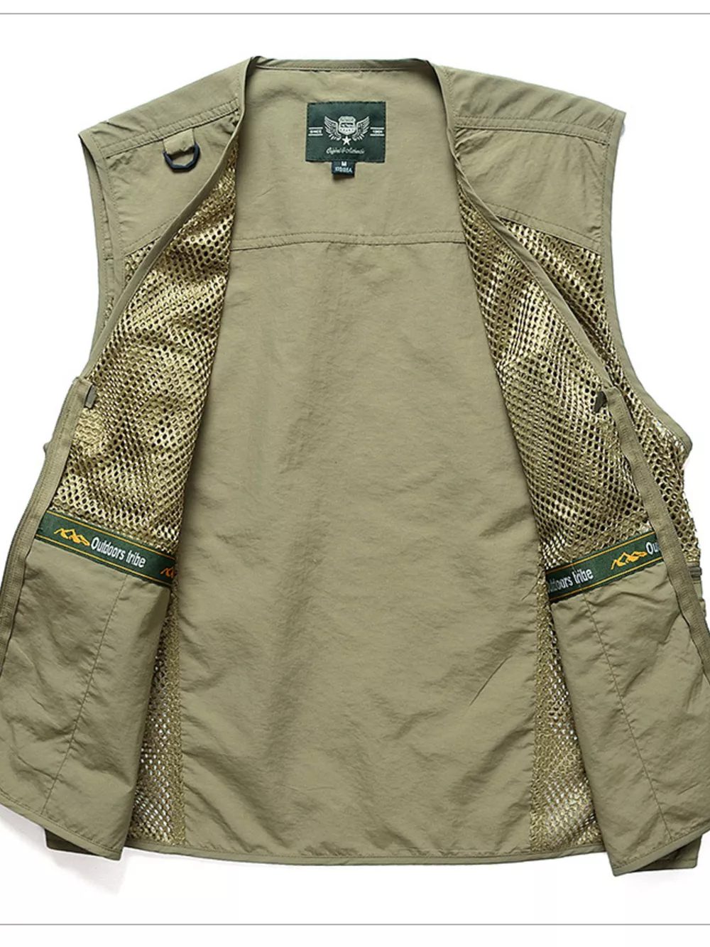 Men's Full Size Multi-Pocket Breathable Vest Plus Size, image 2
