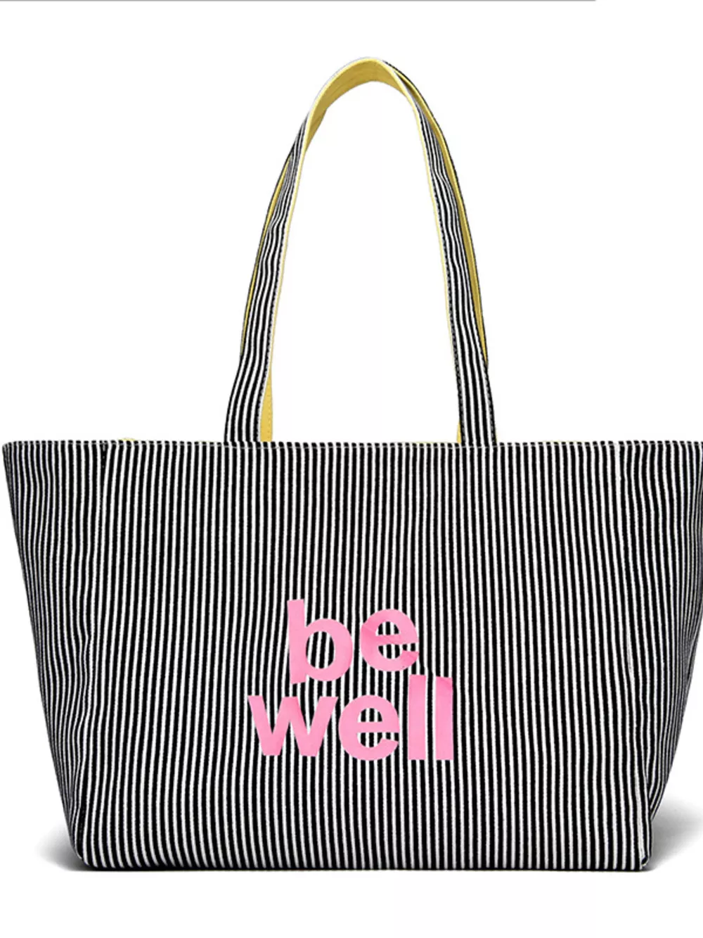 Striped Canvas Duffel Bag, image 5