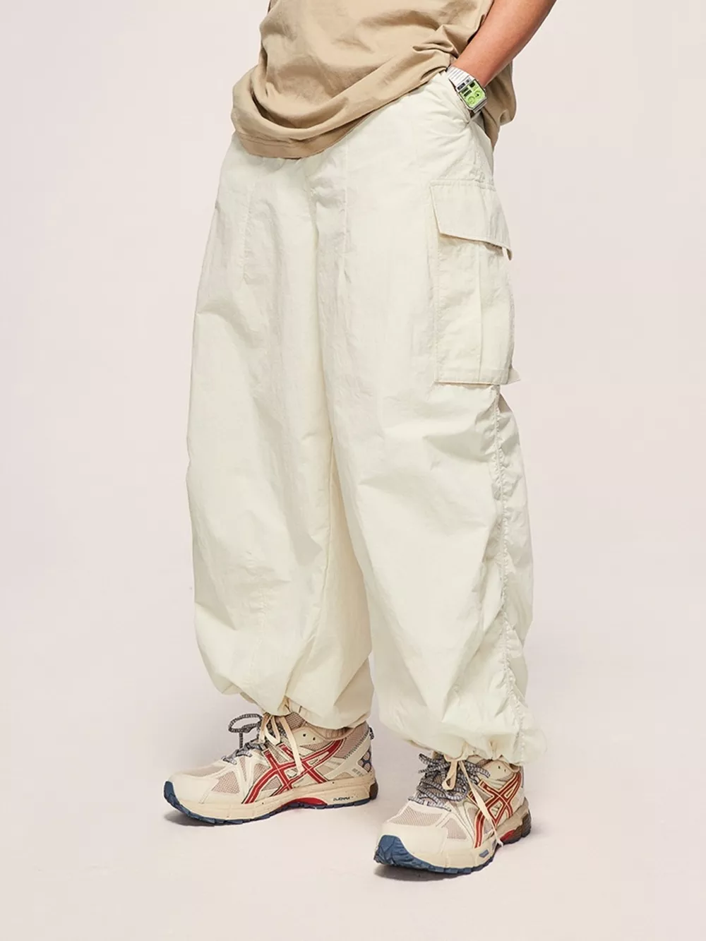 Men's Wide Leg Cargo Pants, image 5
