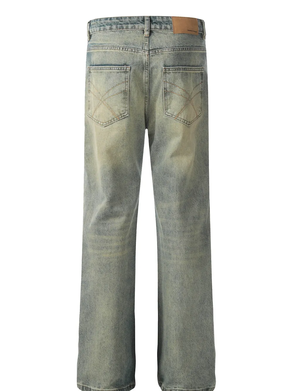 Men's Distressed Straight Leg Jeans, image 3