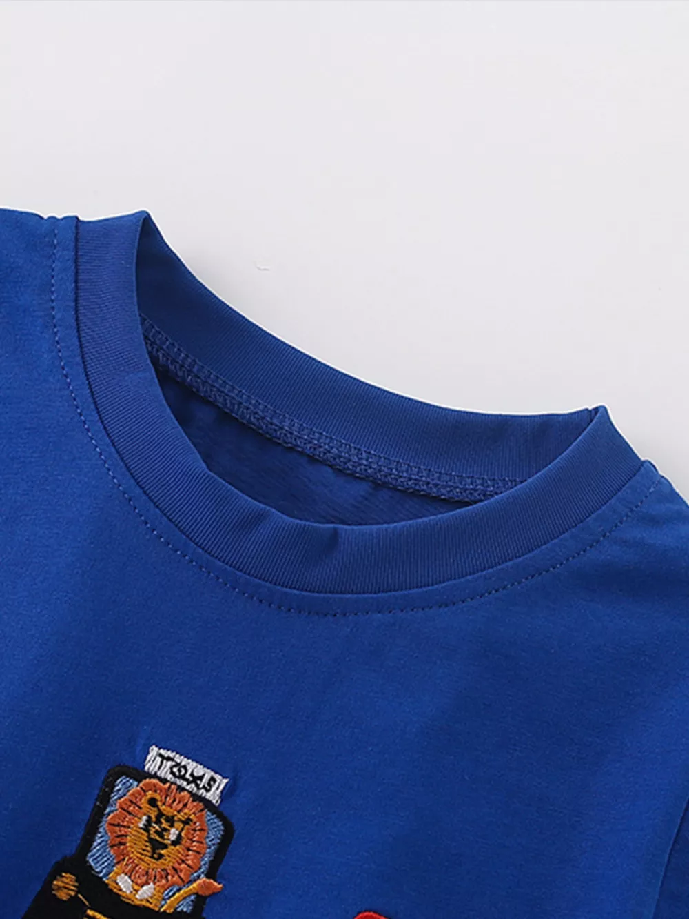 Children's Embroidered Round Neck T-Shirt, image 4