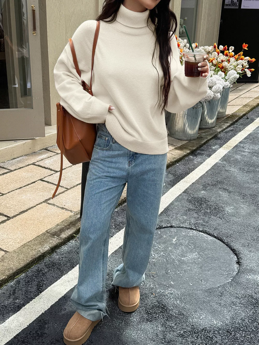 Turtleneck Long Sleeve Sweater, image 12