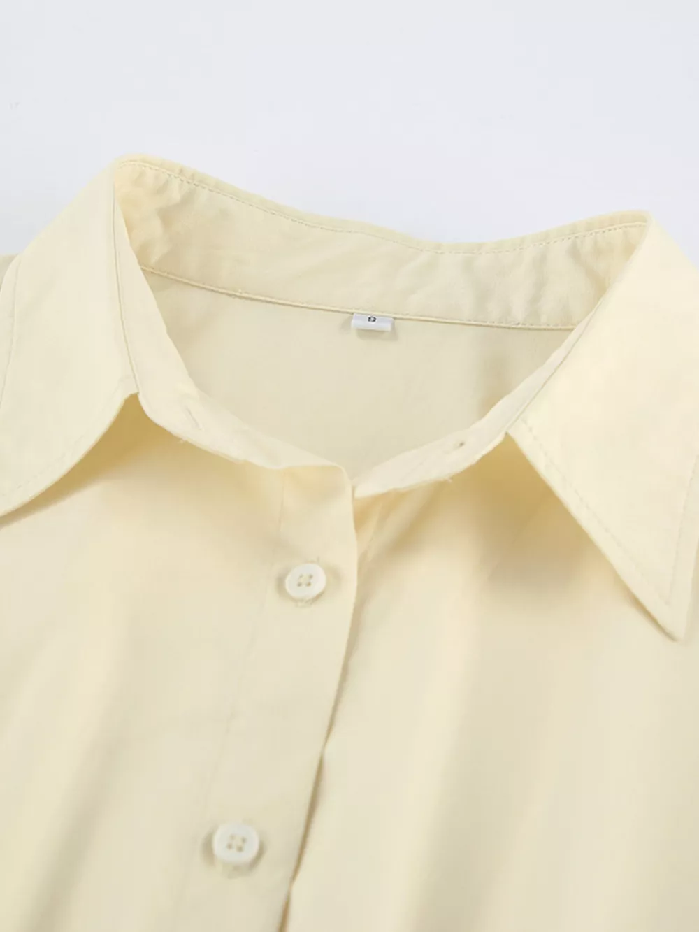 Button Front Bubble Hem Dress, image 8
