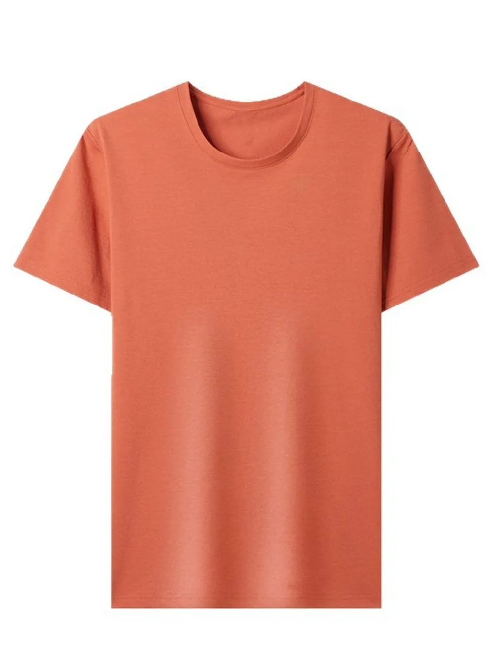 Men's Plus Size Round Neck Short Sleeve T-Shirt, image 2