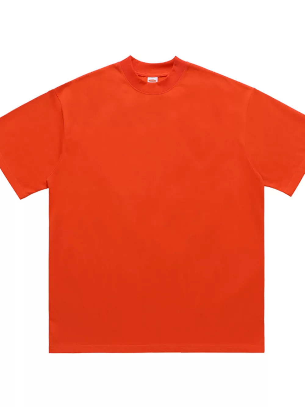 Men's Oversized Solid Color Crew Neck T-Shirt, image 3