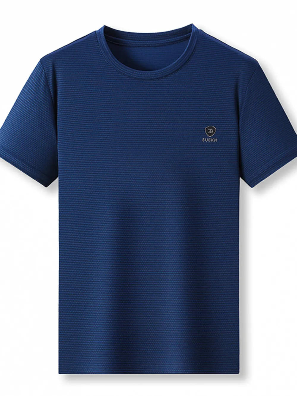 Men's Plus Size Classic Textured Basic Short Sleeve T-Shirt, image 4