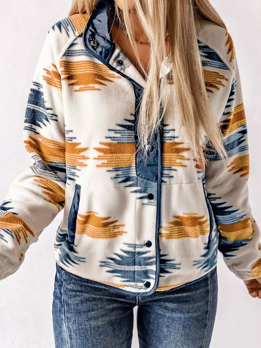 Geometric Snap Down Jacket, image 8