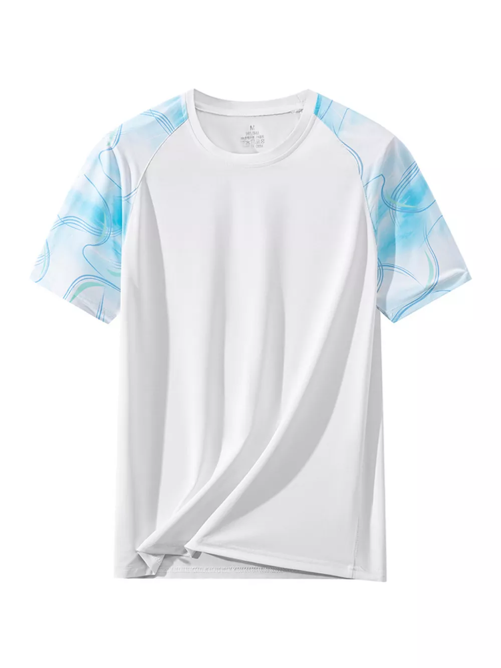 Men's Plus Size Color Block Short Sleeve T-Shirt, image 4
