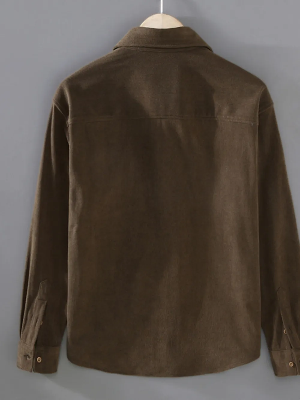 Men's Plus Size Button Up Long Sleeve Shirt, image 3