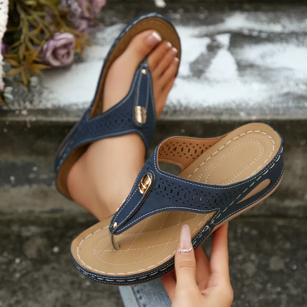 Toe Post Wedge Sandals, image 26