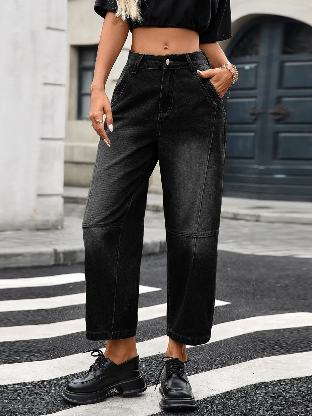 Wide Leg Jeans with Pockets, image 10