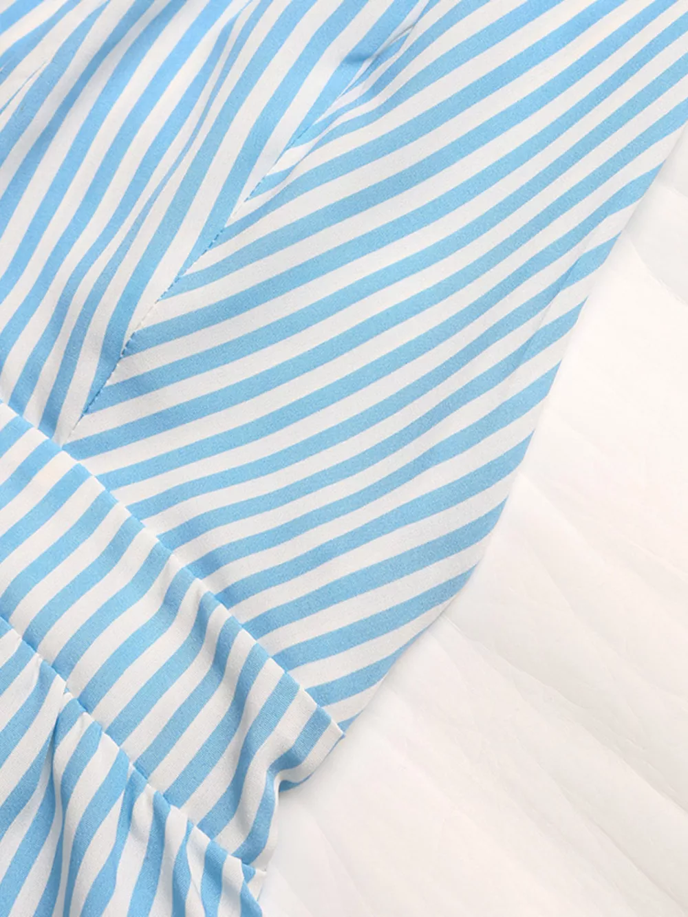 Crisscross Back Striped Romper, image 8