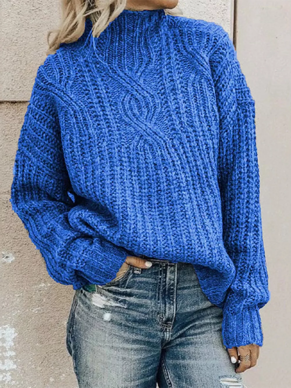 Turtleneck Long Sleeve Sweater, image 15