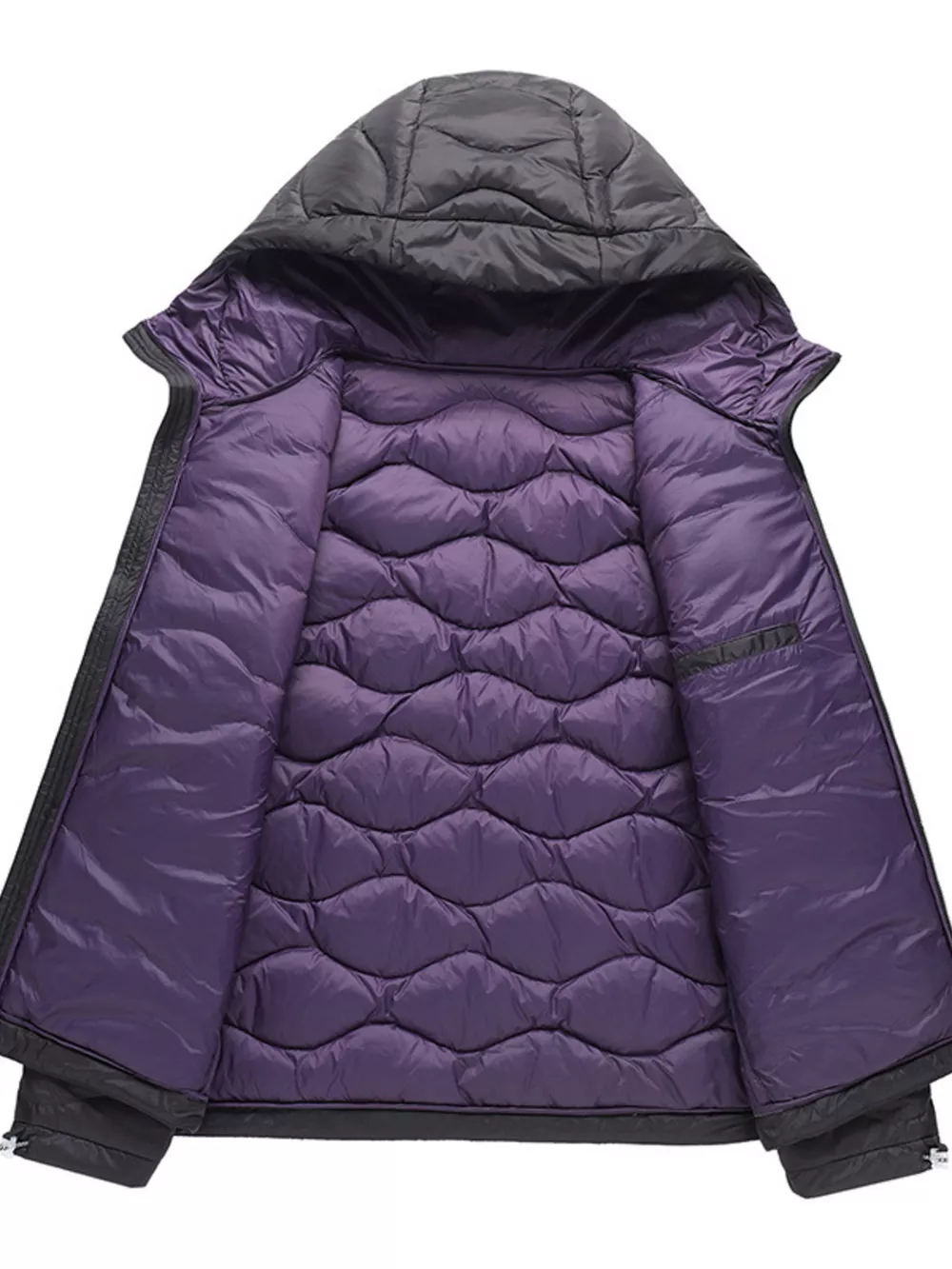 Men's Plus Size Hooded Padded Puffer Jacket, image 3