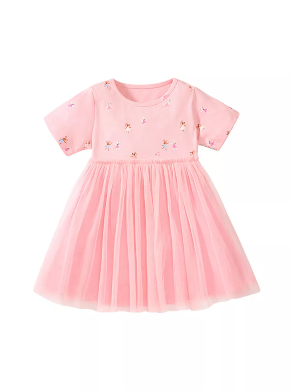 Children's Rainbow Print Tulle Dress, image 5