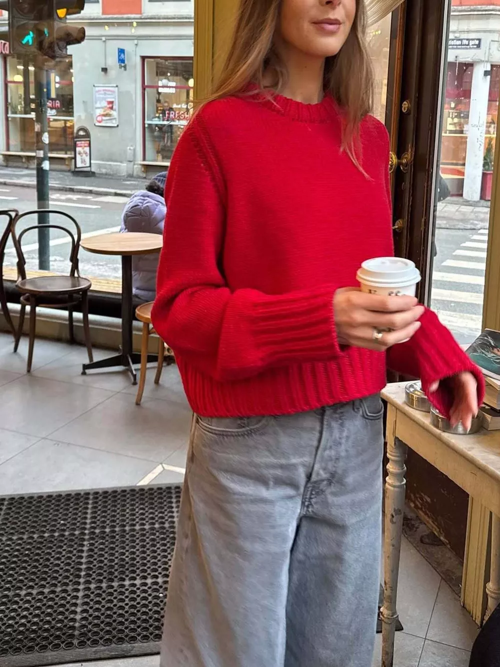 Ribbed Round Neck Sweater, image 15