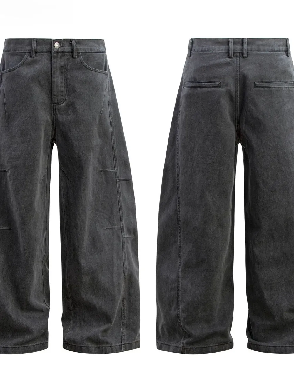 Men's Washed Wide Leg Pants, image 3