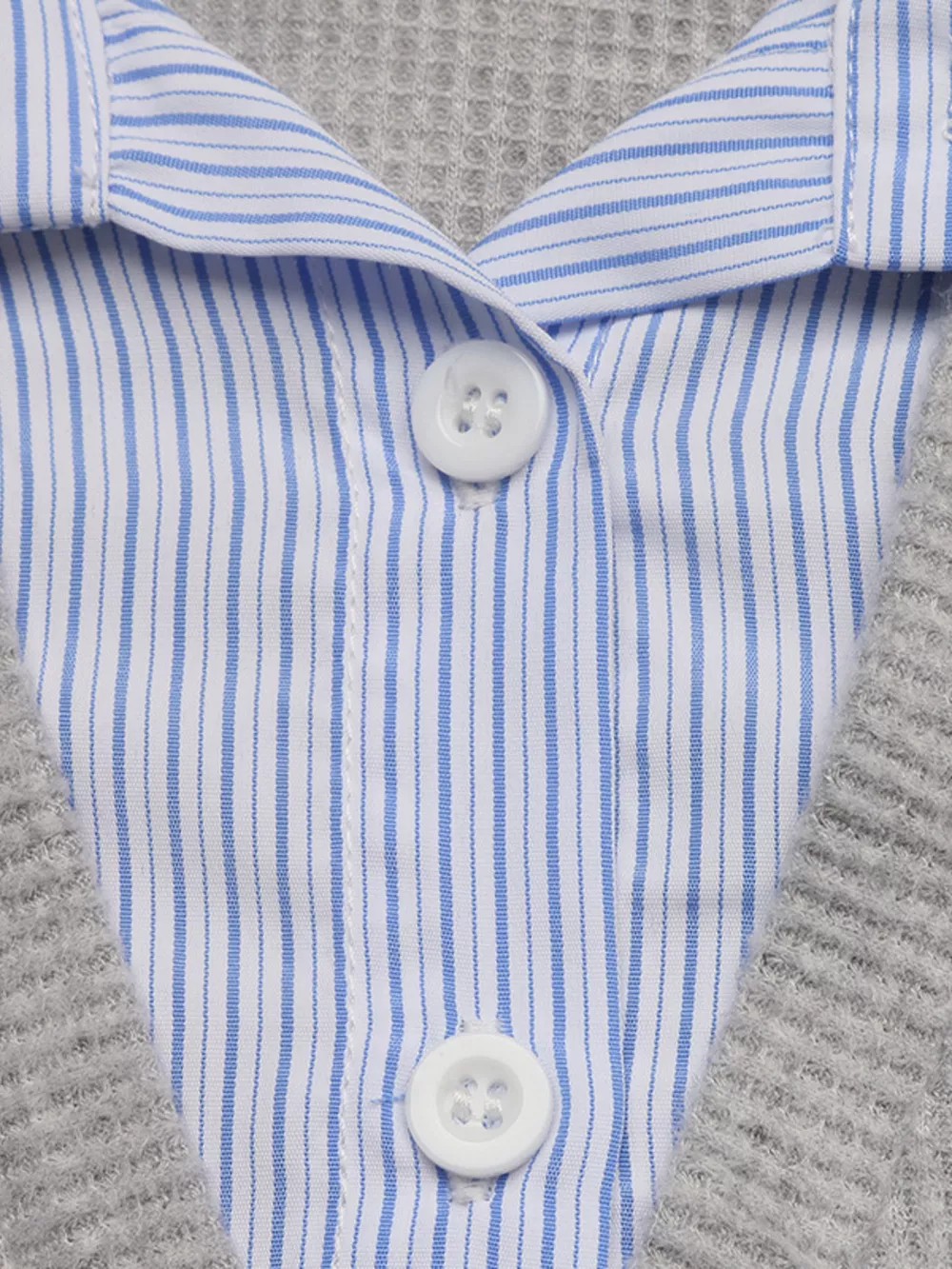 Striped Collar Dropped Shoulder Sweatshirt, image 10