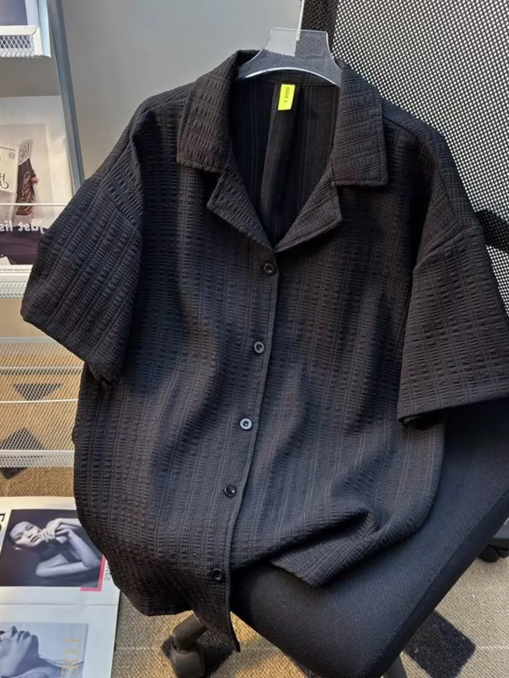Men's Full Size Casual Short Sleeve Shirt Plus Size, image 8