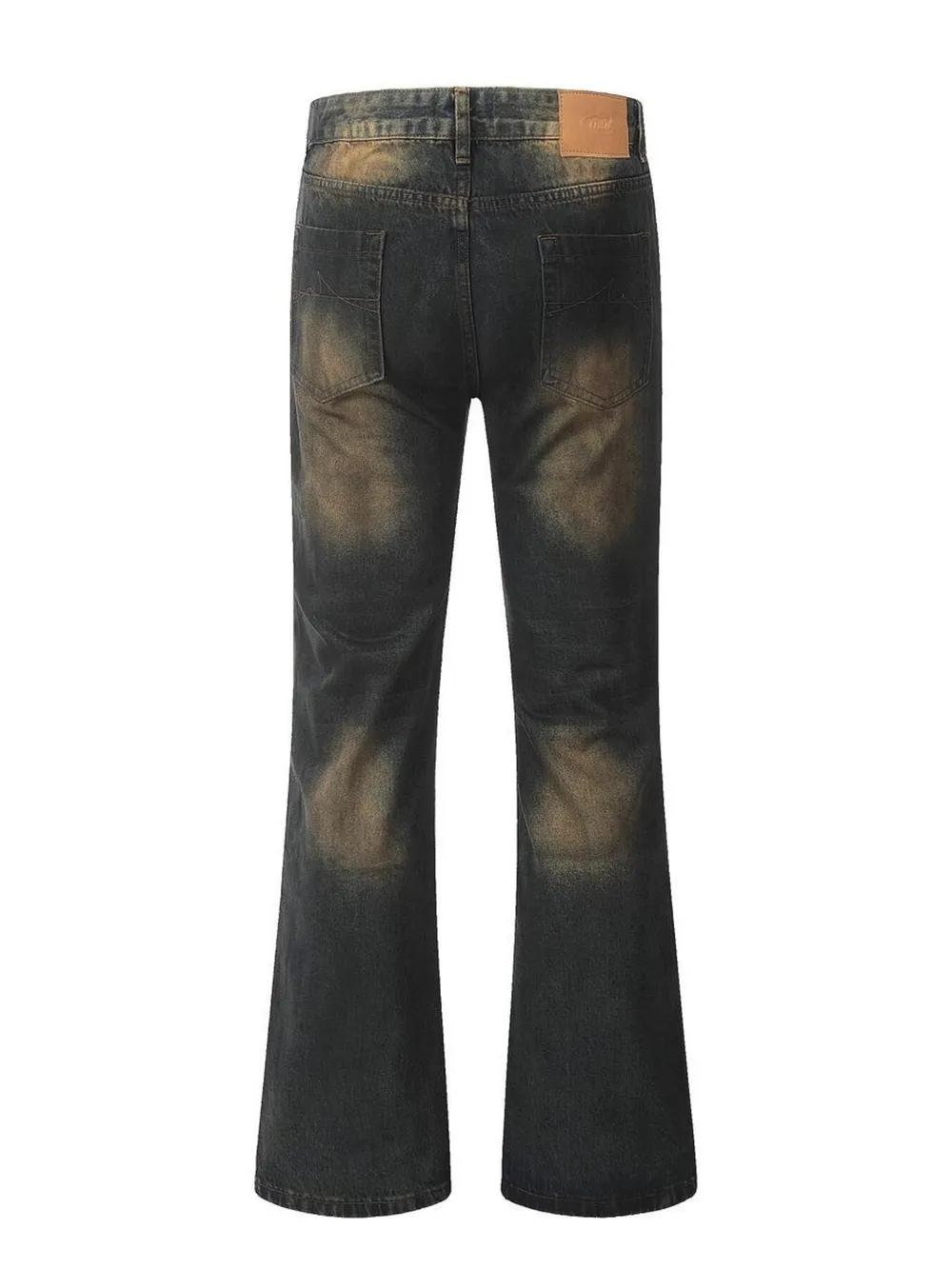 Men's Washed Flare Jeans, image 3