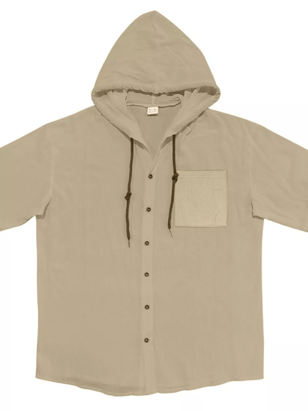 Men's Full Size Casual Hooded Short-Sleeve Shirt Plus Size, image 13