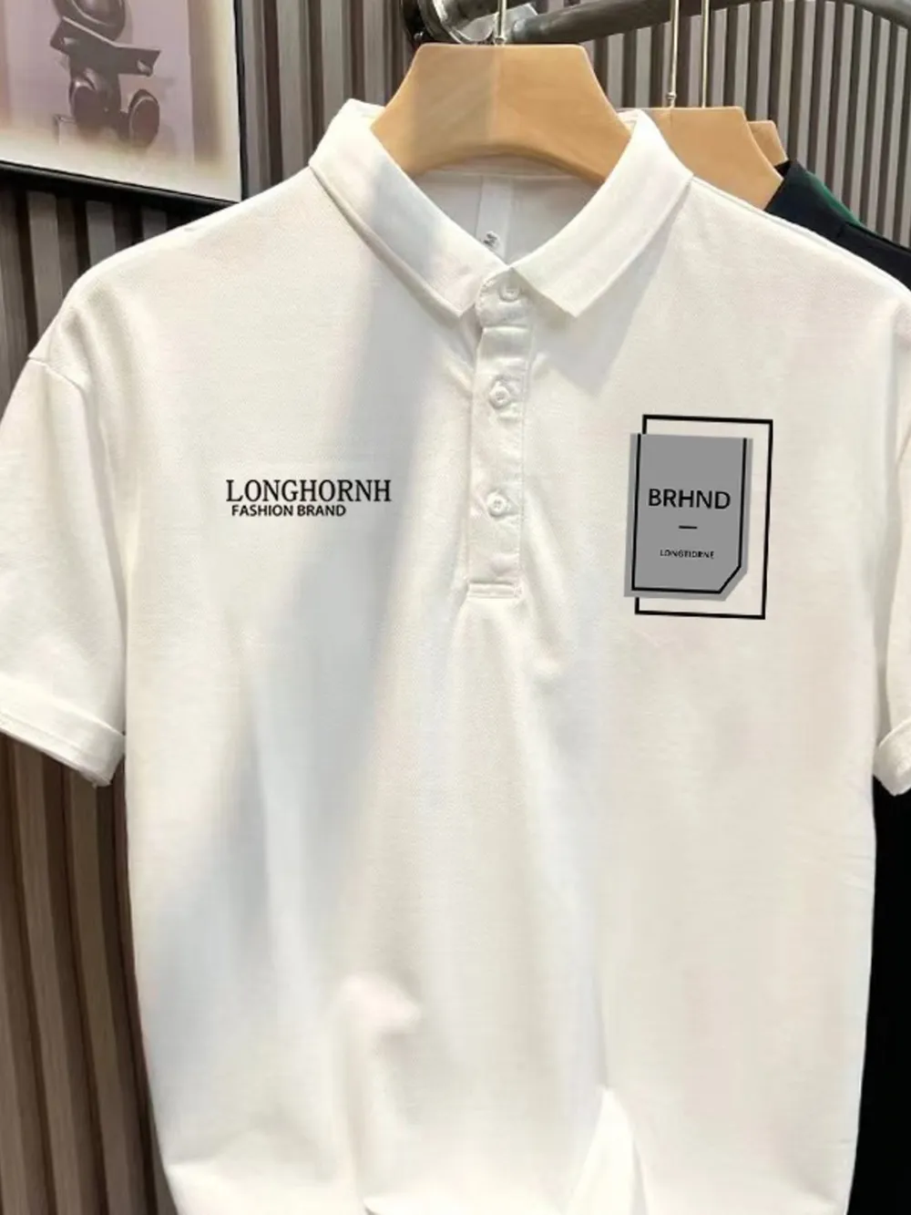 Men's Plus Size Short Sleeve Graphic Polo, image 3