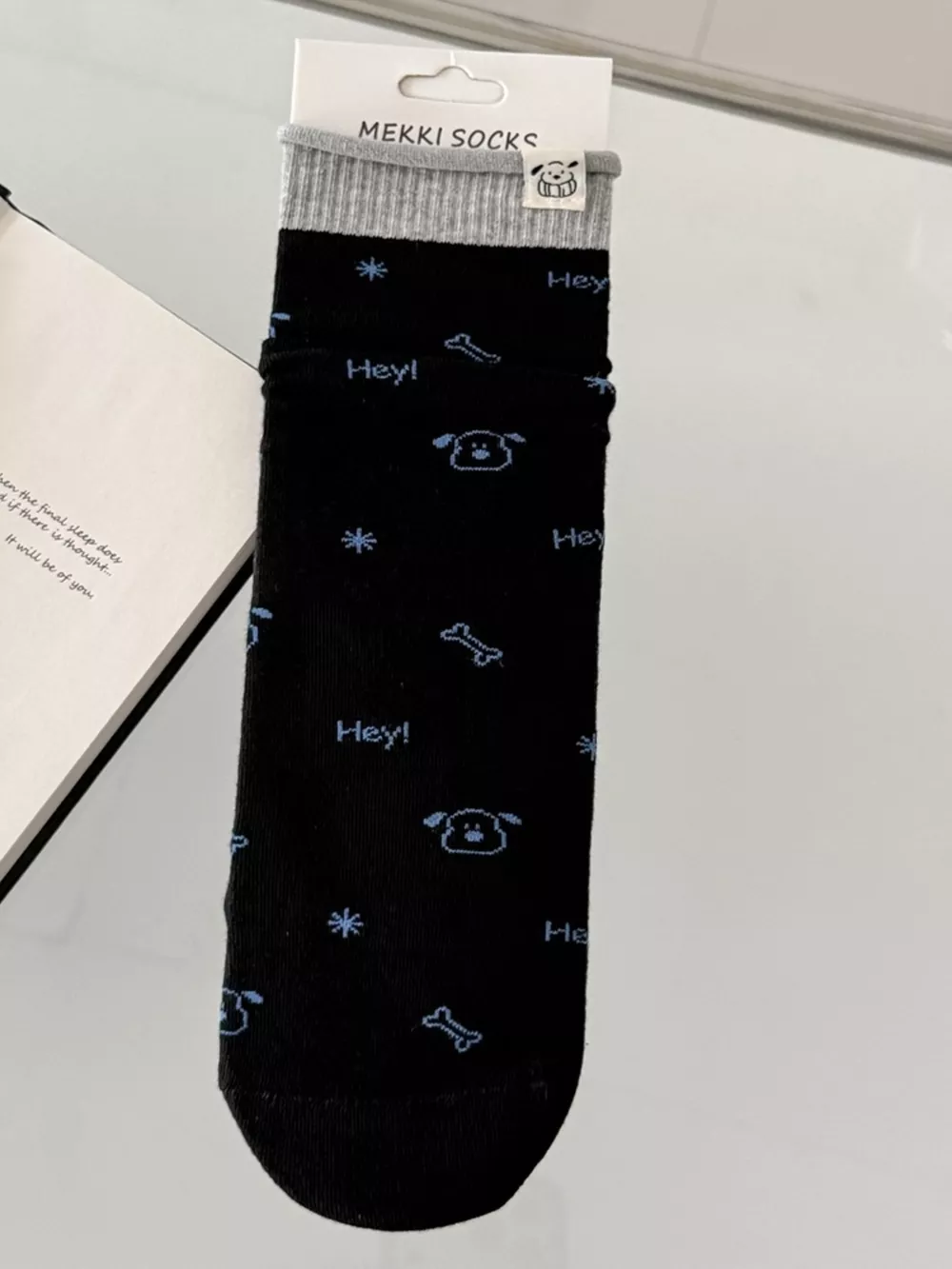 Cartoon Print Cotton Crew Socks