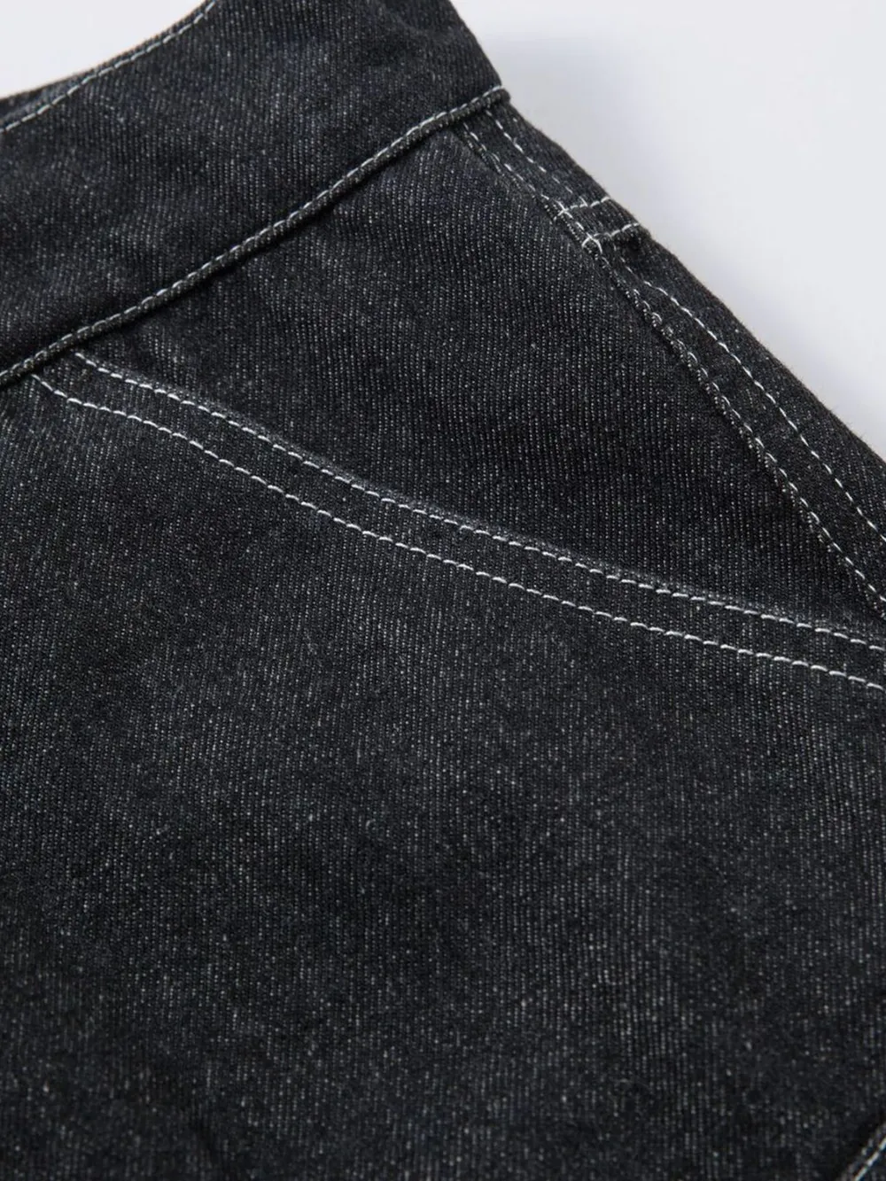 Men's Wide Leg Jeans with Contrast Panels, image 6
