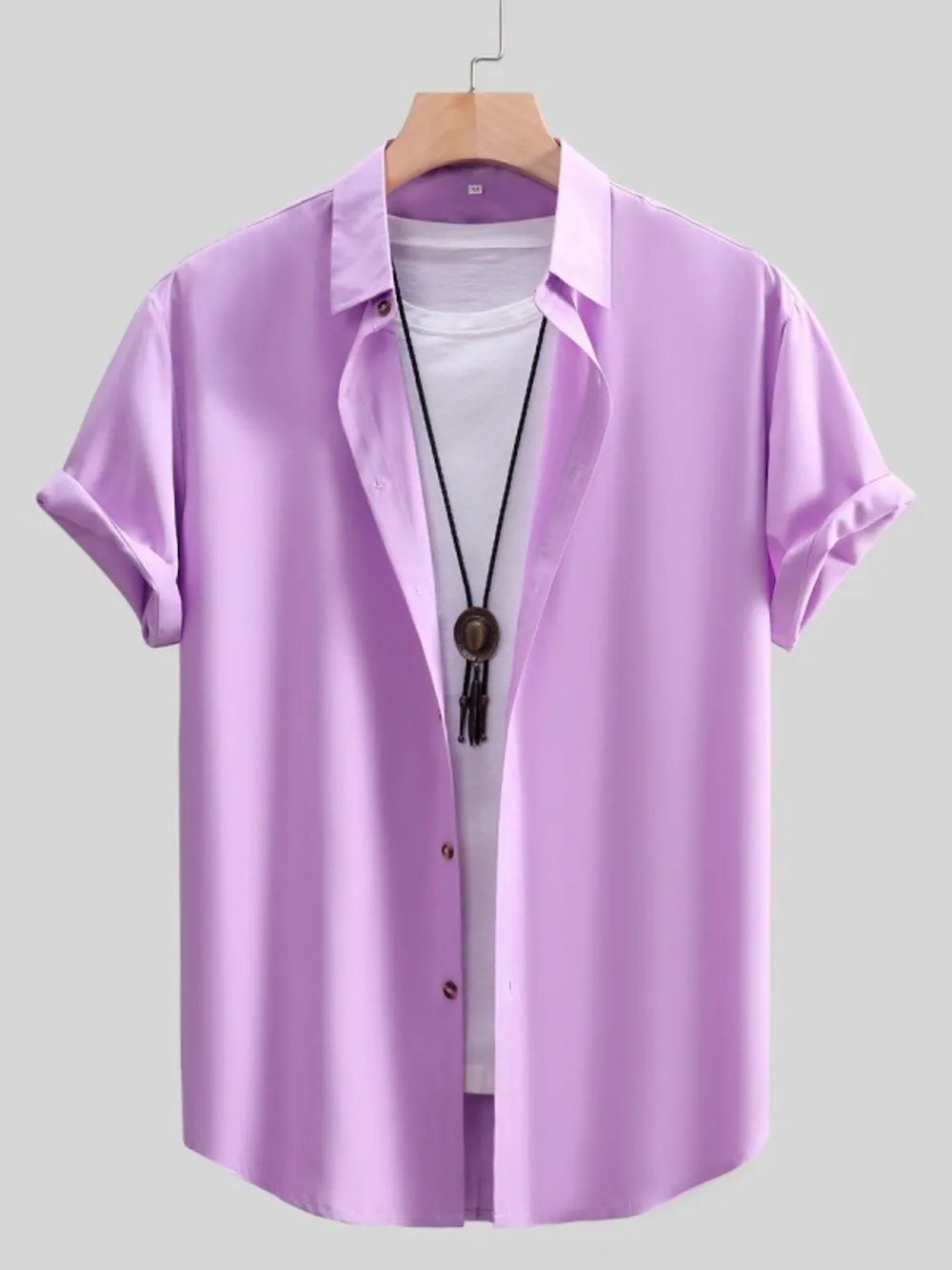 Men's Button Up Short Sleeve Shirt, image 11