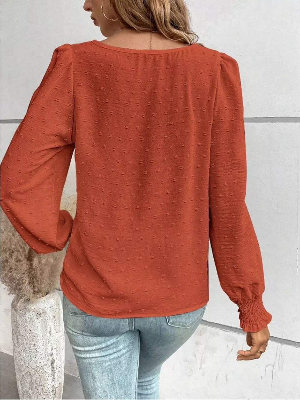 Swiss Dot Long Sleeve Blouse, image 17