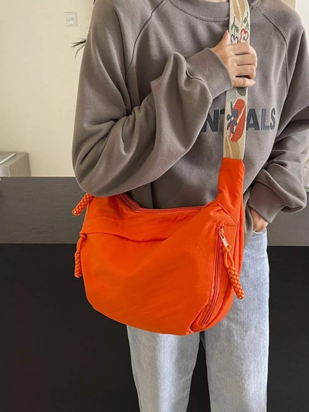 Adjustable Wide Strap Crossbody Bag, image 9