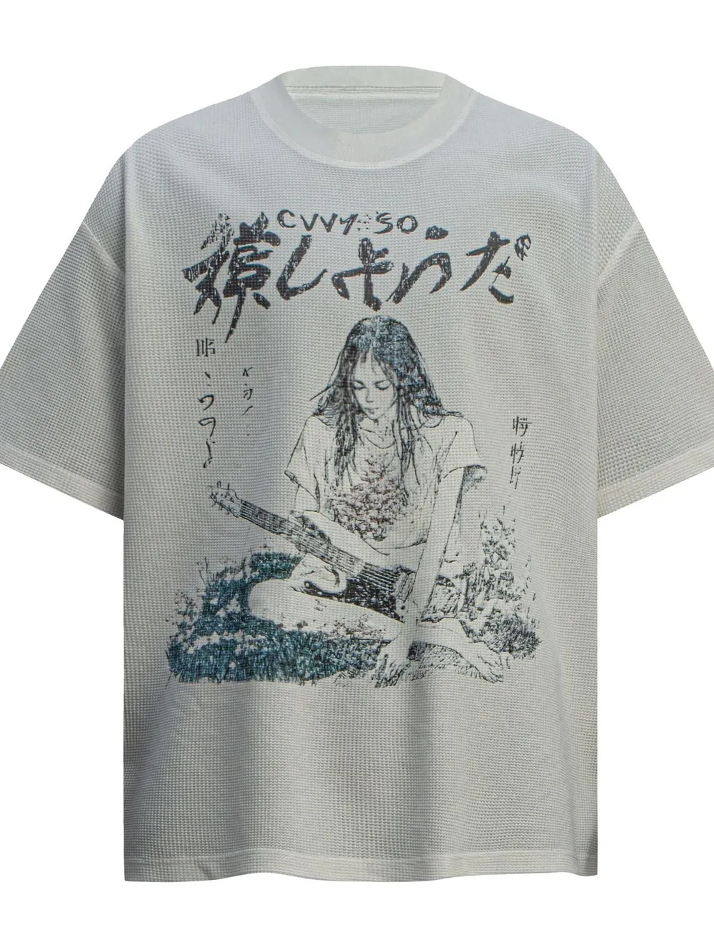 Men's Round Neck Short Sleeve Oversized T-Shirt, image 2