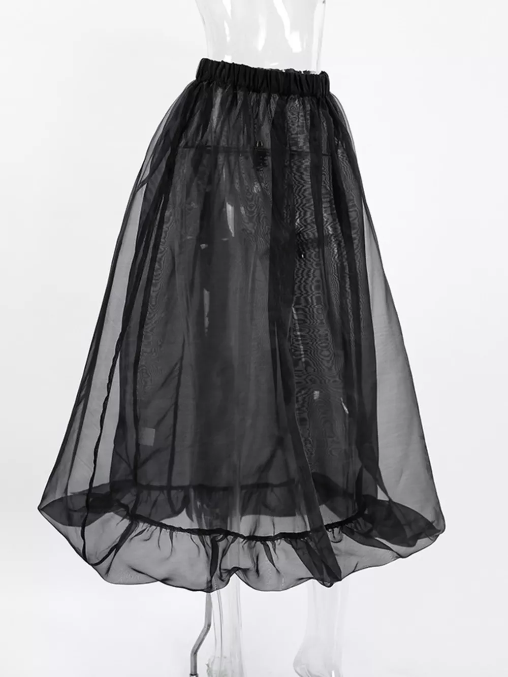 Elastic Waist Flowy Skirt, image 11
