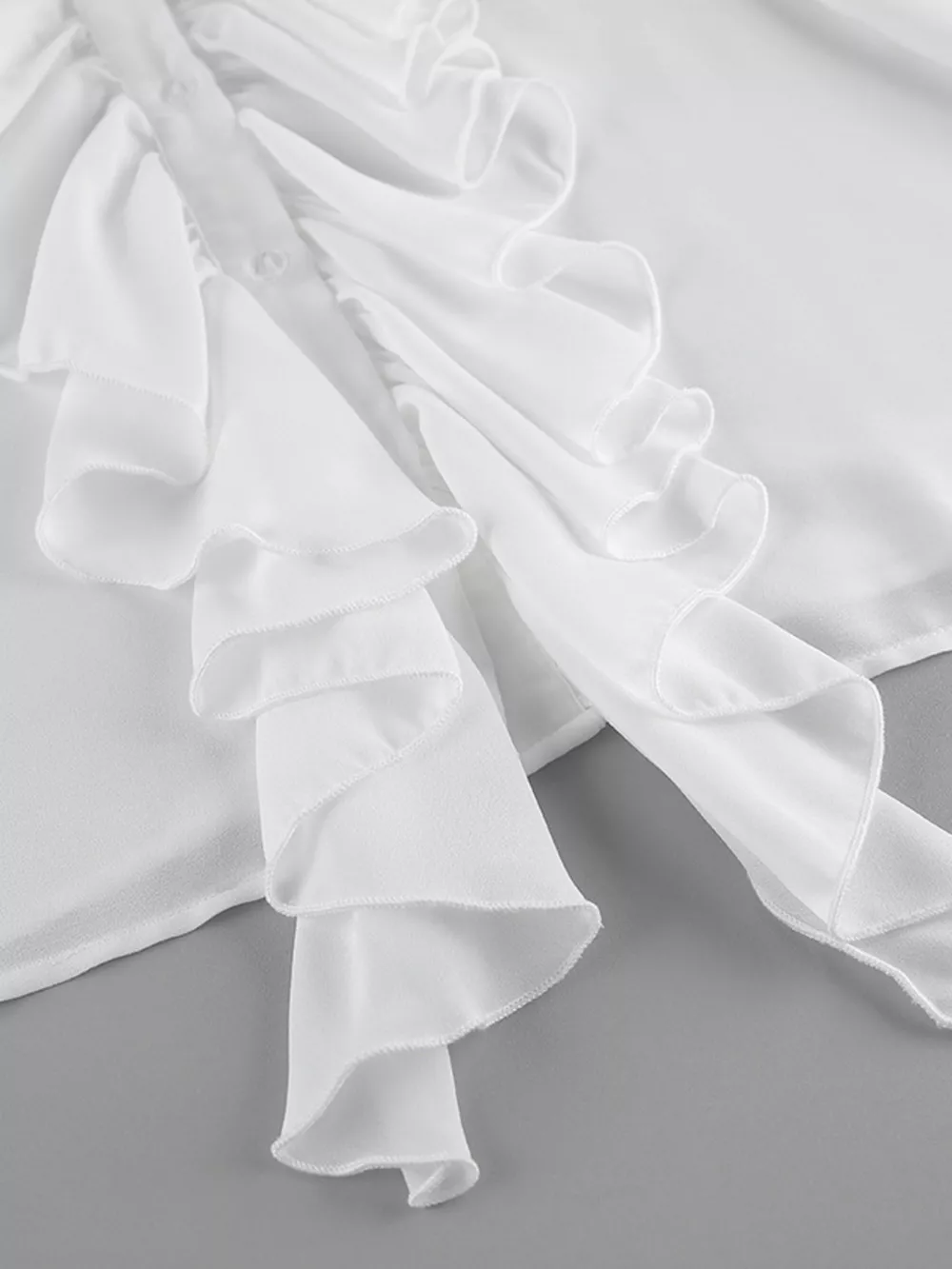 Ruffle Trim Flounce Sleeve Blouse, image 12